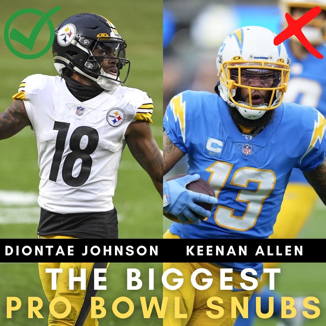 TFFPhilip's tweet image. **This was made the day after voting and prior to injury/super bowl elimination
.
These are the biggest pro bowl SNUBS in my opinion.
.
✅ are the ones that didn’t get in but should have.
#nfl #fantasyfootball #probowl