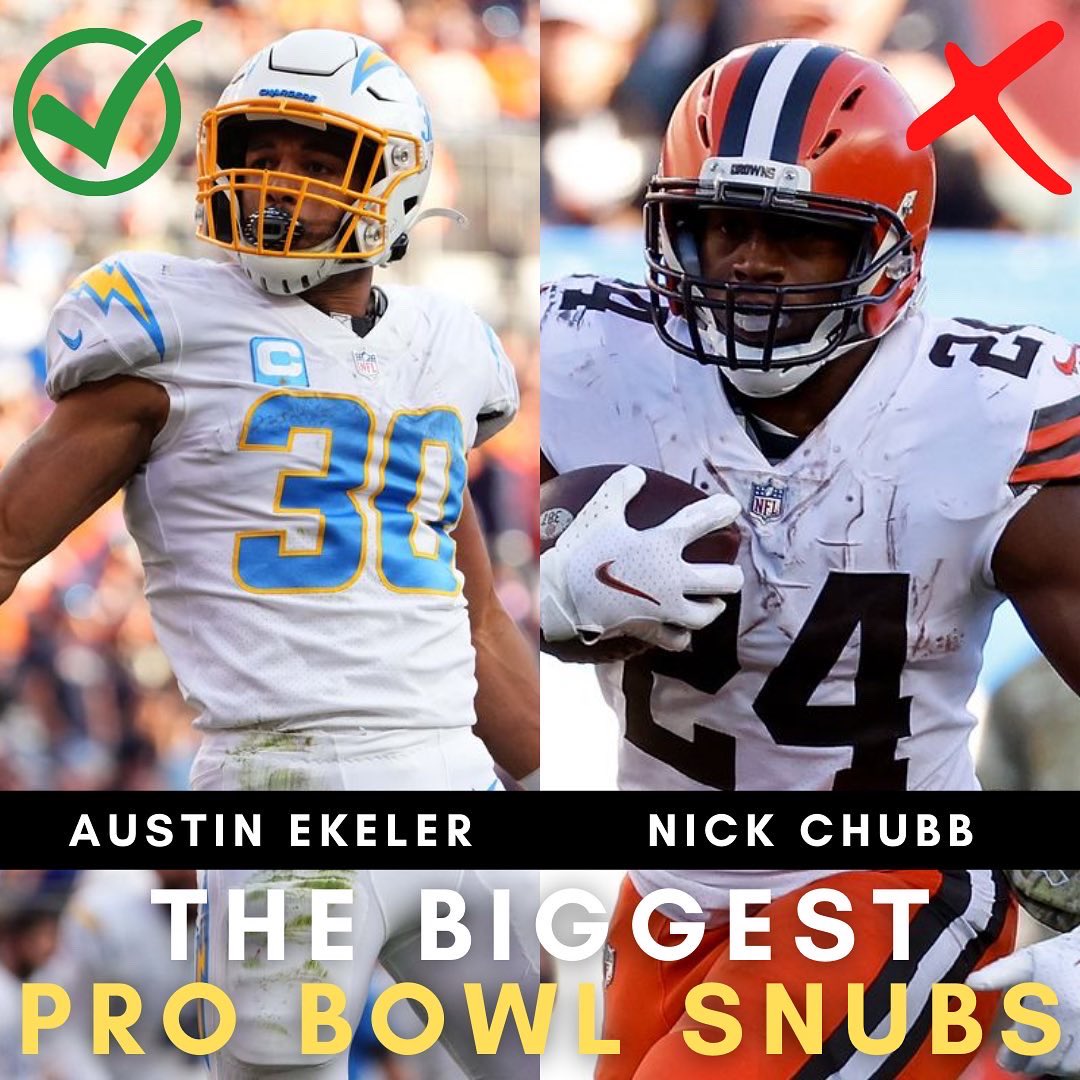 TFFPhilip's tweet image. **This was made the day after voting and prior to injury/super bowl elimination
.
These are the biggest pro bowl SNUBS in my opinion.
.
✅ are the ones that didn’t get in but should have.
#nfl #fantasyfootball #probowl