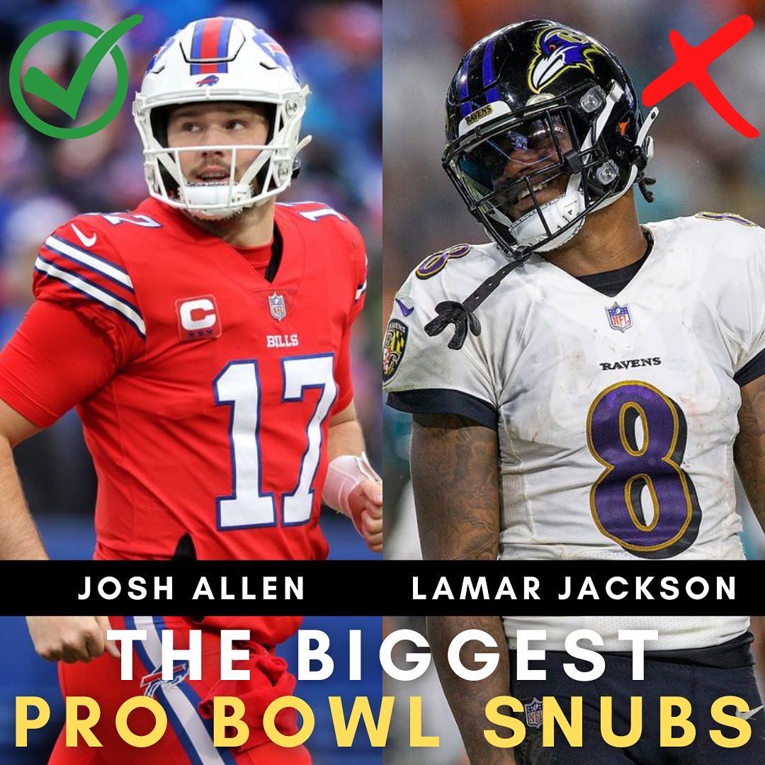 TFFPhilip's tweet image. **This was made the day after voting and prior to injury/super bowl elimination
.
These are the biggest pro bowl SNUBS in my opinion.
.
✅ are the ones that didn’t get in but should have.
#nfl #fantasyfootball #probowl
