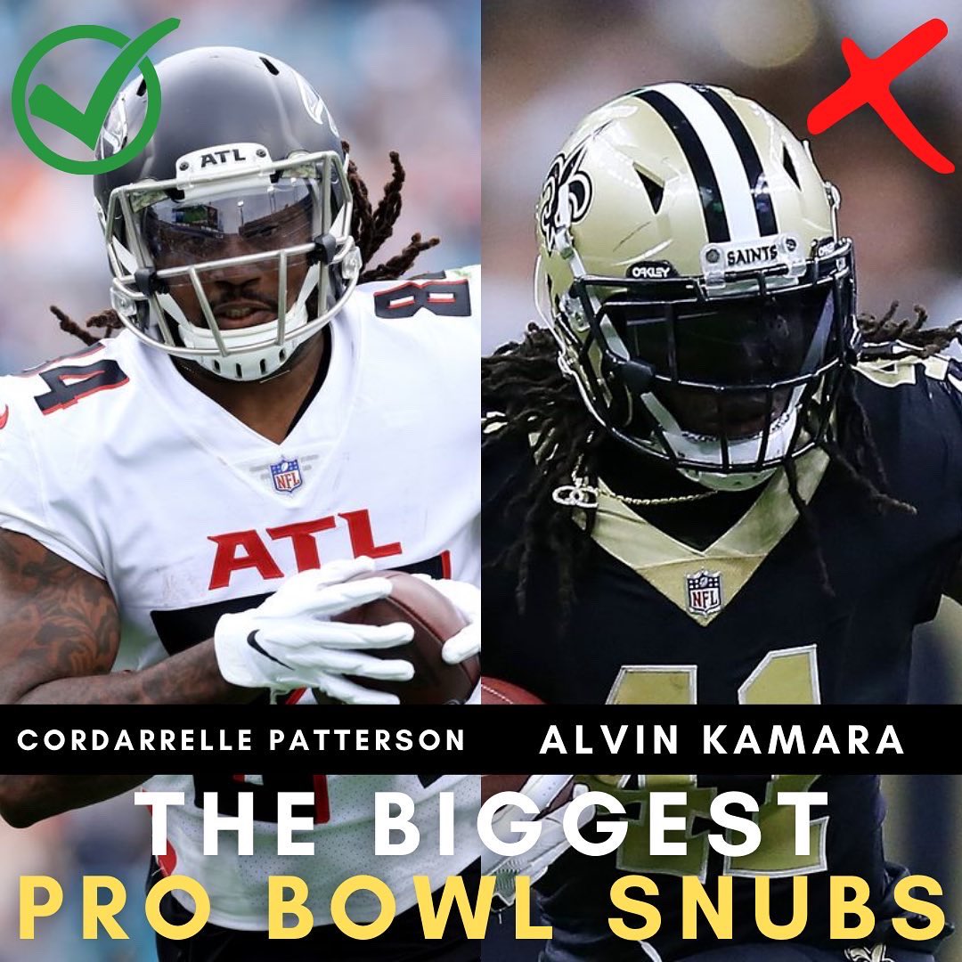 TFFPhilip's tweet image. **This was made the day after voting and prior to injury/super bowl elimination
.
These are the biggest pro bowl SNUBS in my opinion.
.
✅ are the ones that didn’t get in but should have.
#nfl #fantasyfootball #probowl