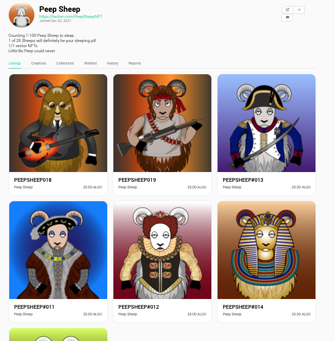 This flock of sheep are available at  <a href="/AB2_Gallery/">AB2 Gallery</a> link: ab2.gallery/account/ELQLDN… #AlgoNFT #Algorand #nftart #NFT #NFTartists