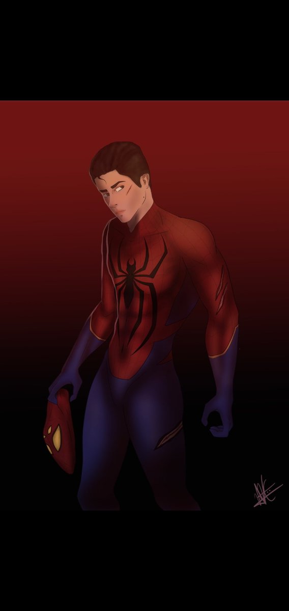 KlhoeRaptor's tweet photo. El patrón quería que lo dibujara como spiderman 💕 pos ahí esta 💕#spiderman
#drawings #ilustracion #SpiderManNoWayHome #MystArt https://t.co/bBj16BkykH