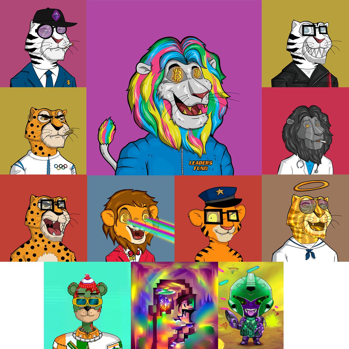 RoaringLeaders's tweet photo. 🔨 12X Auctions Are Live! 🔨 

Auction items include a 1/1 Leader (our signature Rainbow RL), 6x RLs, 2x RRs, an Impermanent Digital, a Pluto Alliance V2 and a Colonist NFT!

⏲️ Auctions end on Monday at 2 PM EST!

Get your bids in here: https://t.co/8UQhfxw6nP https://t.co/OJxBpxcSFh