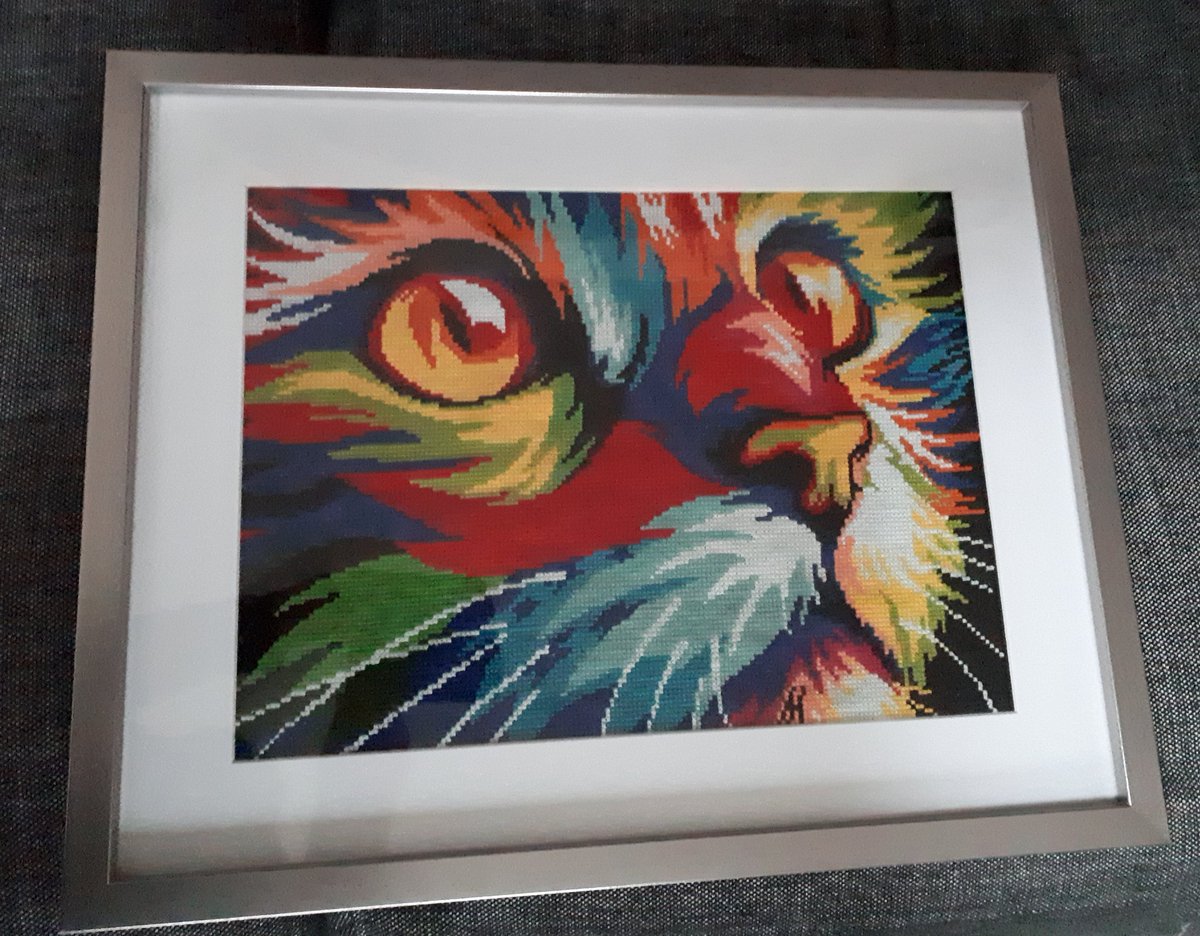 My first cross stitch picture completed. I'm rather pleased with the finished result.