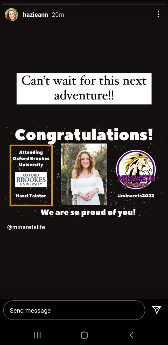 Am I allowed to be simultaneously ecstatic for her and devastated she will be so far away. There's a whole lot of distance between California's central valley and England.