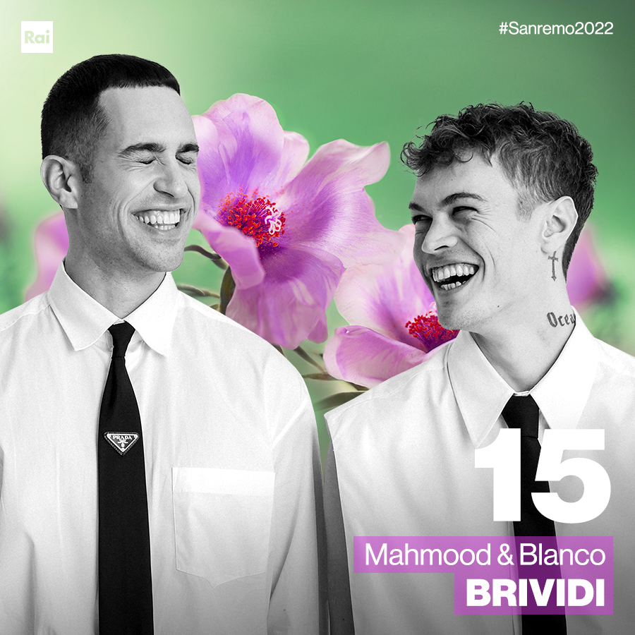 SanremoRai's tweet photo. 💐 CODICE 15
🎤 @Mahmood_Music &amp; #Blanco
🎧 #Brividi

#Sanremo2022 https://t.co/oCfTDU9z36