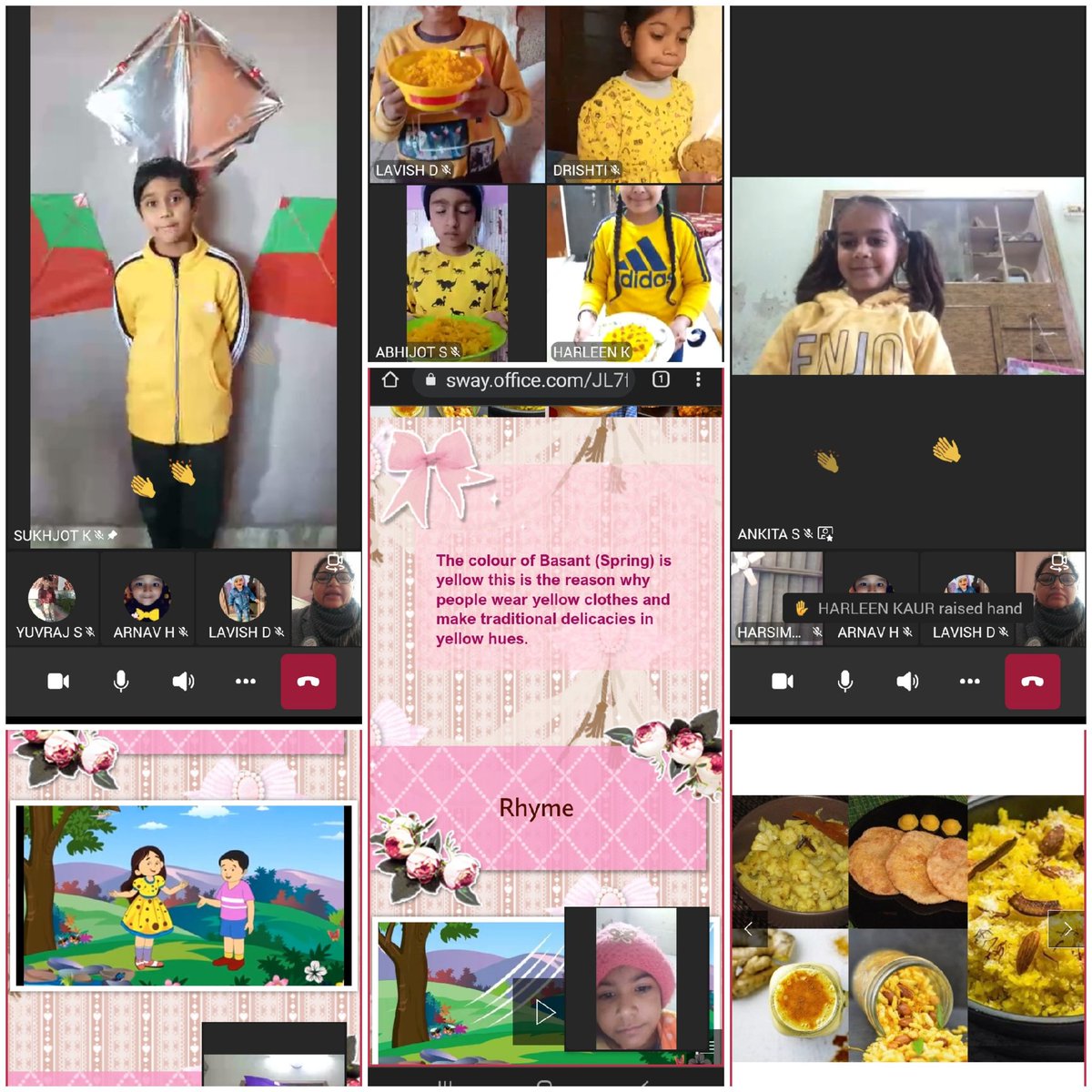 Basant Panchami celebrated by grade II-C virtually . Students perform a dance , thought of the day and rhyme.
<a href="/Prabhjo60556013/">Prabhjot Gill</a> 
<a href="/raminde94301780/">Raminder</a> 
<a href="/MicrosoftTeams/">Microsoft Teams</a> 
<a href="/STSWSRAJGOMAL/">S.T.S. World School (Official)</a> 
<a href="/CBSECCE/">CBSE CCE, India</a> 
<a href="/Microsoft365/">Microsoft 365</a>