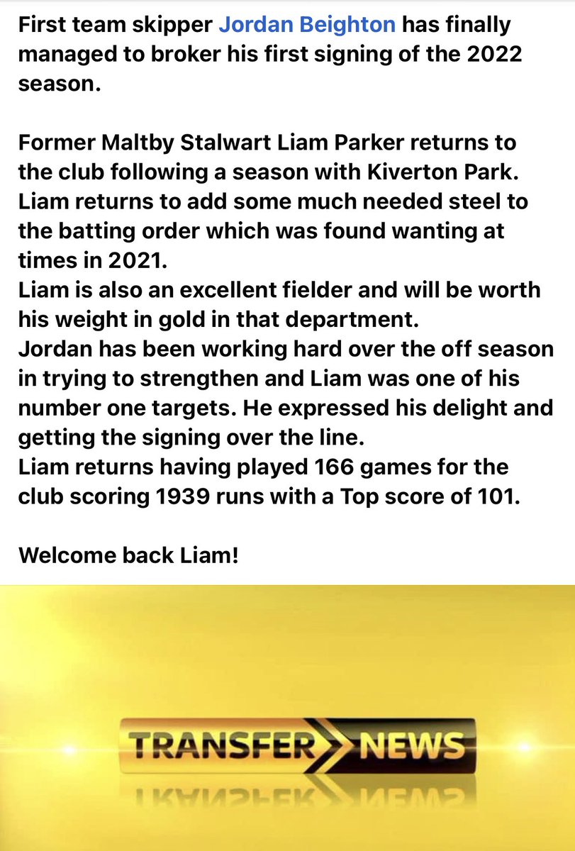 Maltby MWCC tweet media