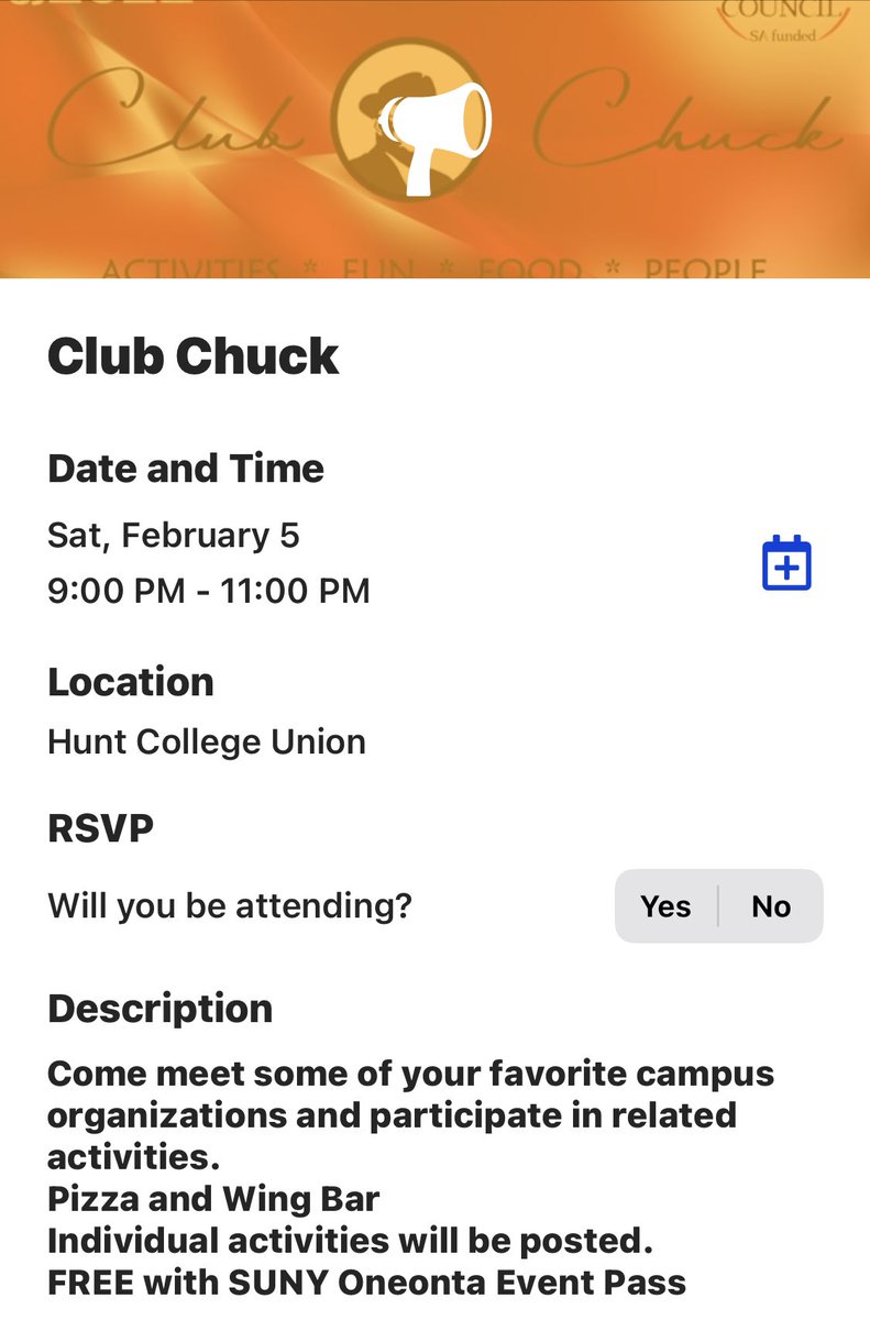 Suny Oneonta Final Exam Schedule Fall 2022 Hunt College Union (@Huntunion) / Twitter