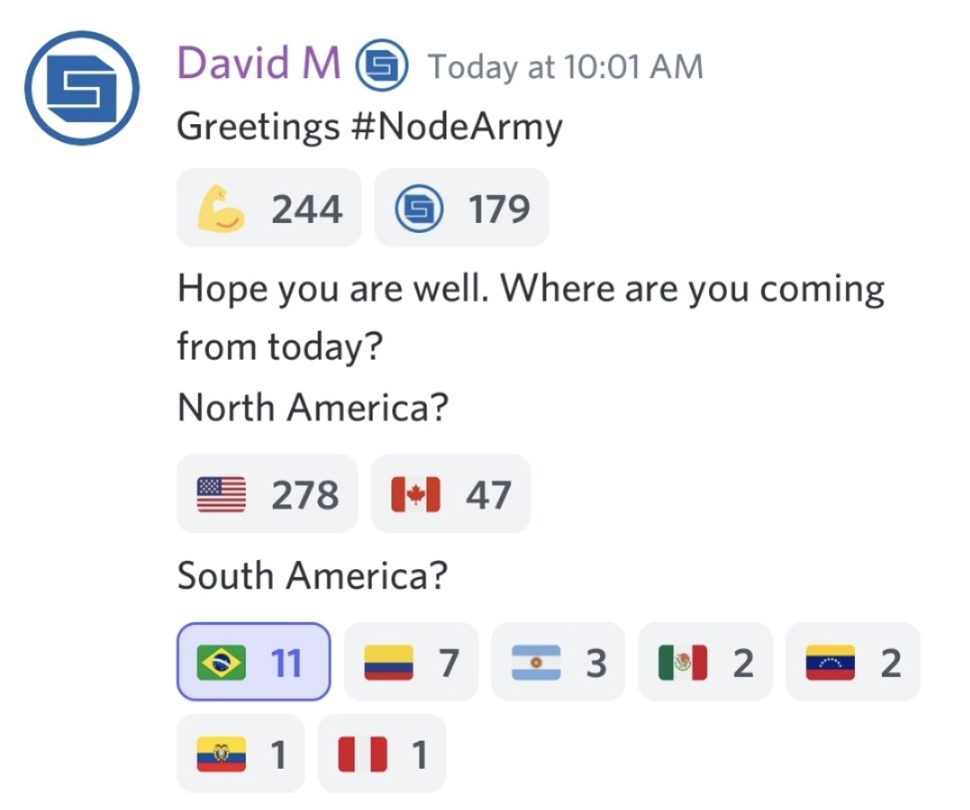 strongbrl's tweet photo. Comunidade brasileira marcando presença no AMA 😍 💪 @Strongblock_io @WithoutTheRope
#NodeArmy #NodeLife #strongbr https://t.co/JrW5TsMC5e