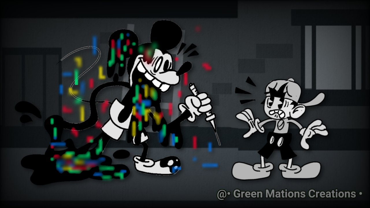 Green Mations Creations • X પર: Mr Beast rap battle meme but it's Mickey.  Lmao #FNF #MickeyMouse #Disney #Rubberhose #WednesdaysInfidelity #VSMouse  #SundayNightSuicide #SuicideMouse #Art #Cartoon #1930cartoons #MrBeast  #MrBeastMeme #IbisPaintX https