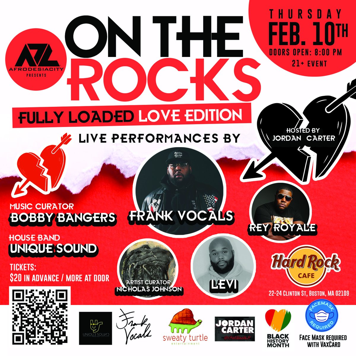 Connector at Large (@afrodesiacity) on Twitter photo ADC ON THE ROCKS |
<a href="/IAMFRANKVOCALS/">Frank Vocals</a> <a href="/LeviJoneSings/">Levi Jones</a> <a href="/UniqueSoundBand/">Unique Sound</a> <a href="/Fatbeats27/">Lizzo’s New Backup Dancer</a> <a href="/bobbybangers/">BALANCE.</a> <a href="/reyroyalemusik/">REY ROYALE</a>
#nicholasjohnson
x
<a href="/AFroDesiaCity/">Connector at Large</a>
#BlackHistoryMonth #ValentinesDay2022
THURSDAY, FEBRUARY 10TH
DOORS AT 8:00 PM l Tickets: afrodesiacityontherocks.eventbrite.com ADC ON THE ROCKS |
<a href="/IAMFRANKVOCALS/">Frank Vocals</a> <a href="/LeviJoneSings/">Levi Jones</a> <a href="/UniqueSoundBand/">Unique Sound</a> <a href="/Fatbeats27/">Lizzo’s New Backup Dancer</a> <a href="/bobbybangers/">BALANCE.</a> <a href="/reyroyalemusik/">REY ROYALE</a>
#nicholasjohnson
x
<a href="/AFroDesiaCity/">Connector at Large</a>
#BlackHistoryMonth #ValentinesDay2022
THURSDAY, FEBRUARY 10TH
DOORS AT 8:00 PM l Tickets: afrodesiacityontherocks.eventbrite.com