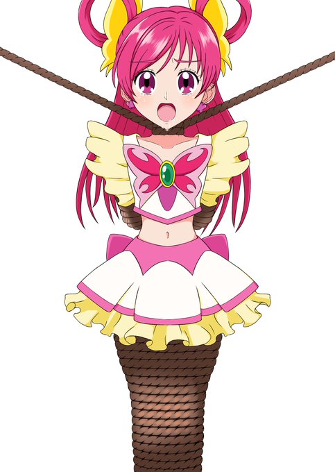 脚に巻き付いてる縄の描き方をちょっと変えてみました。 