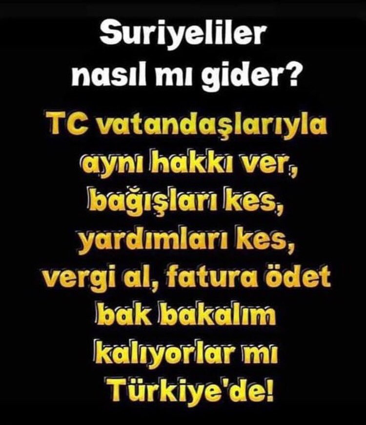 SURİYELİLERİN BİZE ZORLA  SÜRÜLMESİ ,
HEM K.SURİYE’DE BUNLARIN BOŞALTTIĞINI ALANDA ,
PKK DEVLETİ KURMAK ,
HEM DE NÜFUS YAPIMIZI BOZMA AMAÇLI BİR PLANDIR.
GİTMESİNLER DEMEK,BU OYUNU KURANLARLA BERABER HAREKET ETMEKTİR.