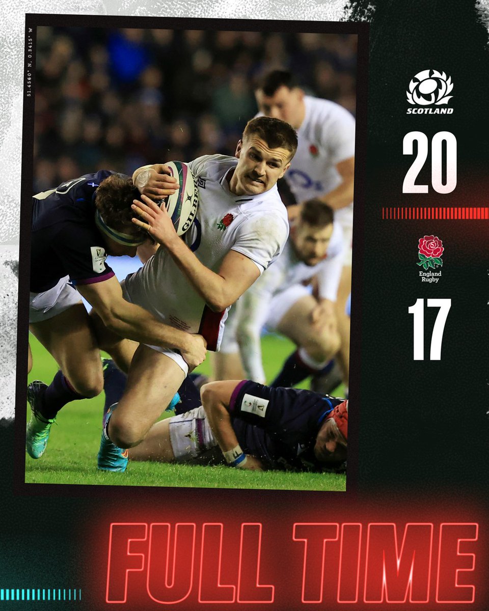 EnglandRugby's tweet photo. A narrow defeat to Scotland at Murrayfield who retain the Calcutta Cup. https://t.co/mlF4qLhGXy