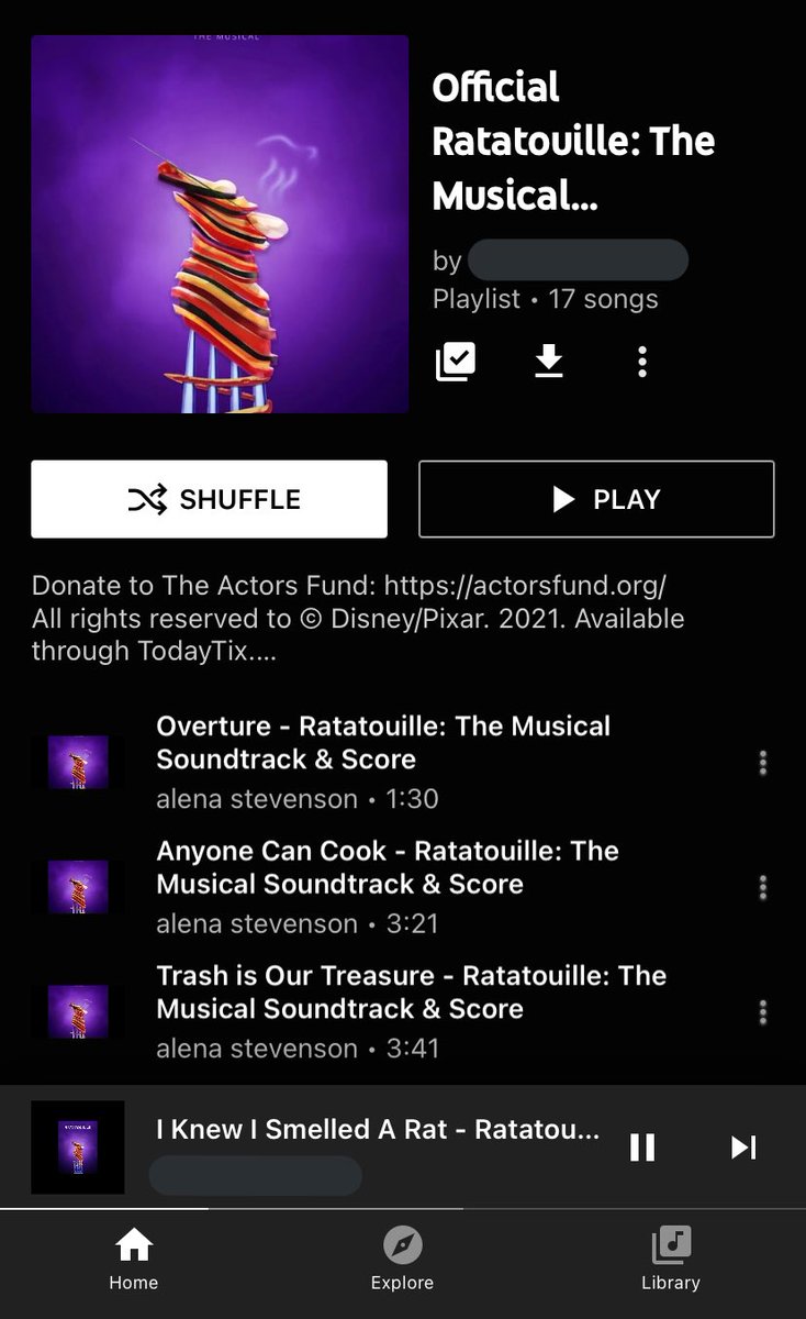 PowerGayngerr's tweet photo. Not me choosing @youtubemusic over #SpotifyPremium because they let me listen to @ratatousical during all this mess 😂😂 https://t.co/ecn5hZBKOx