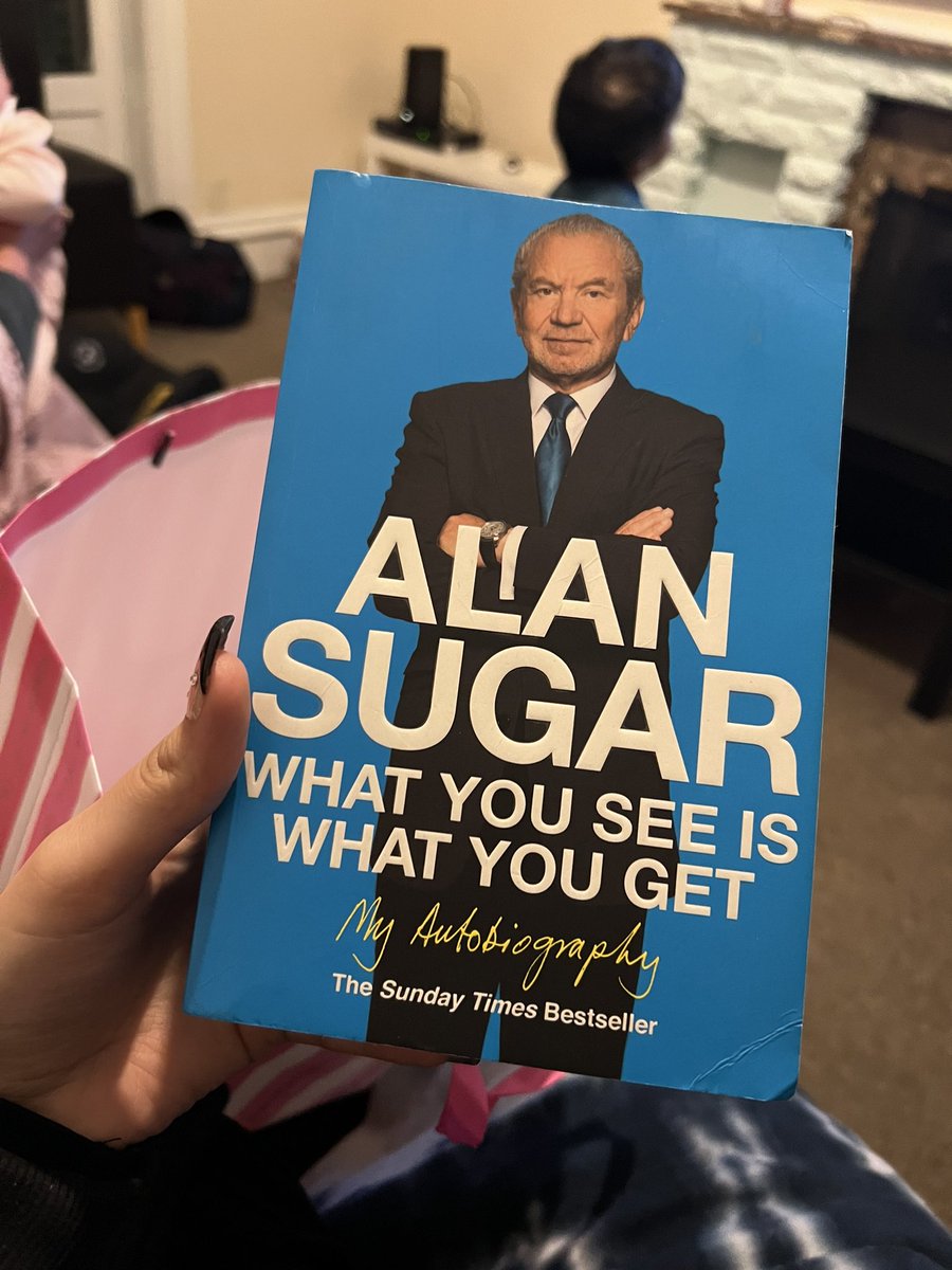 zmarn1e's tweet photo. My family’s just given me @Lord_Sugar ‘s book for my birthday as if I’m not literally one of his business partners😭😭😭 https://t.co/Qub30n2jv9
