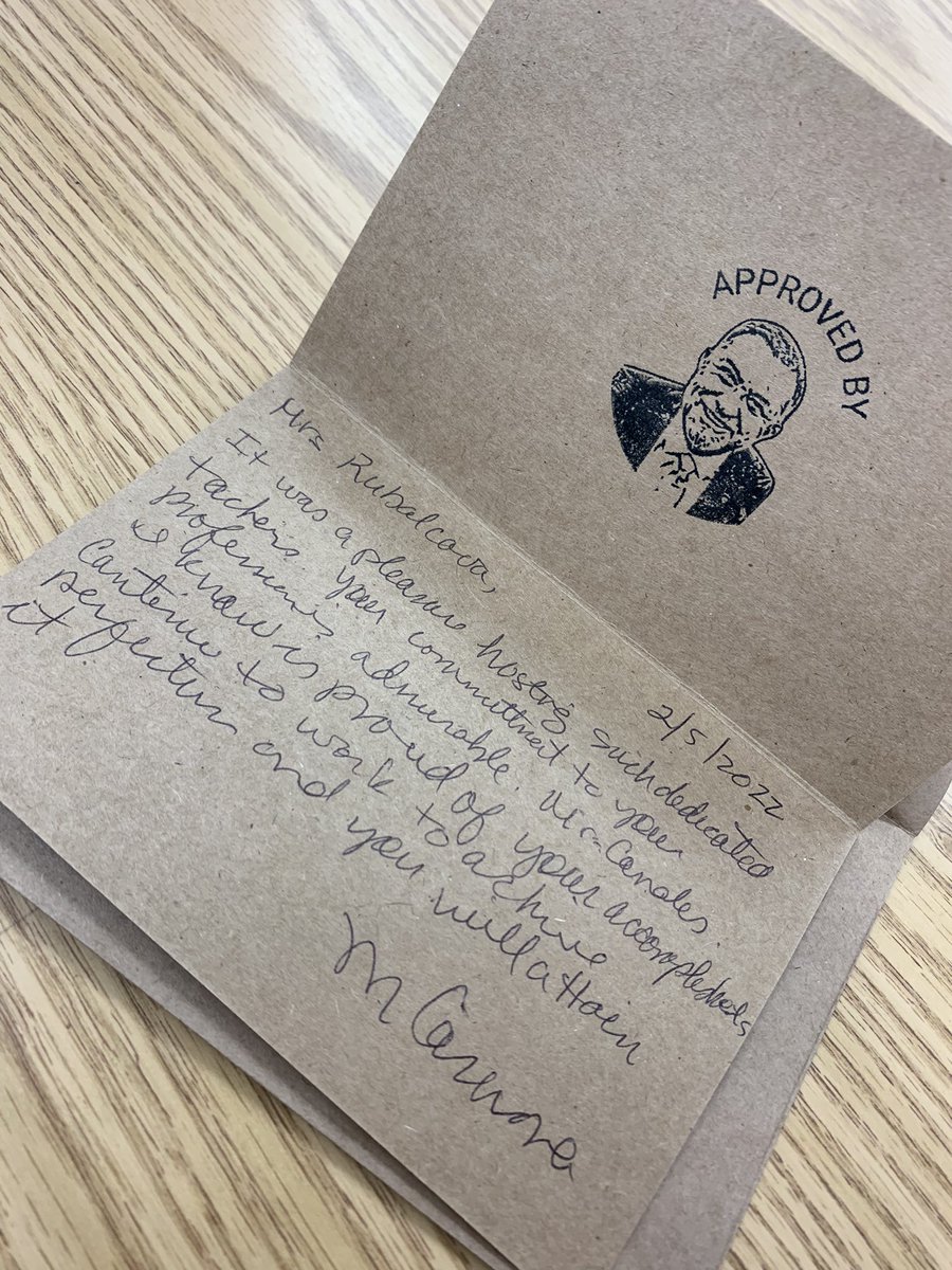 Thank you so much for the kind gesture  ✉️  <a href="/ACHIEVE_MISD/">Miguel Carmona, M. Ed.</a>  🤗 &amp; thank you for always hosting all of our AP Kiddos in your school. #feelingappreciated #apspanish