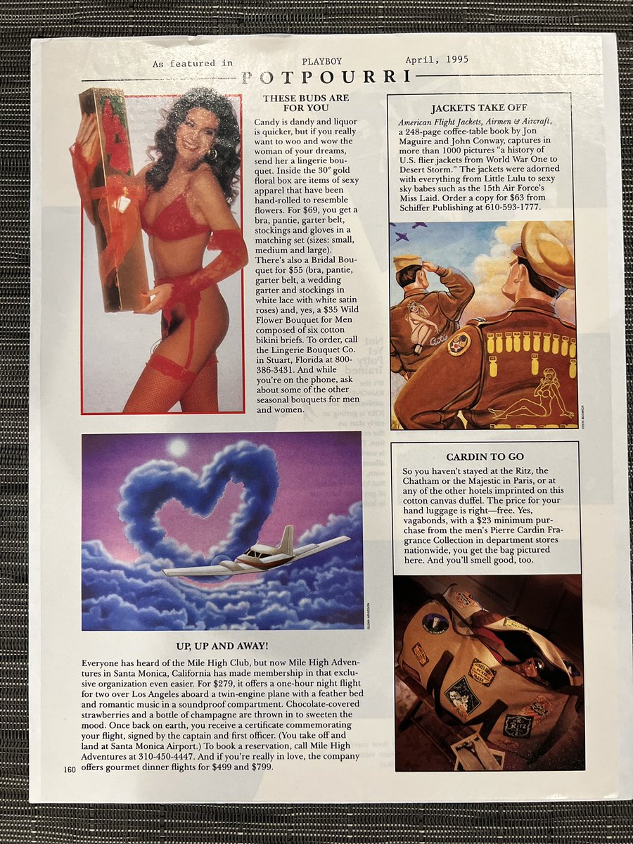 LiquidAerial's tweet photo. @nytimes Nothing beats the class and style of my original, Mile High Adventures, out of the iconic Santa Monica Airport back in 1994-1997. My company was featured in Playboy magazine and mentioned many times by Jay Leno on The Tonight Show, to name just a few. Love is still in the air!💕 https://t.co/rvSFLeGvj8