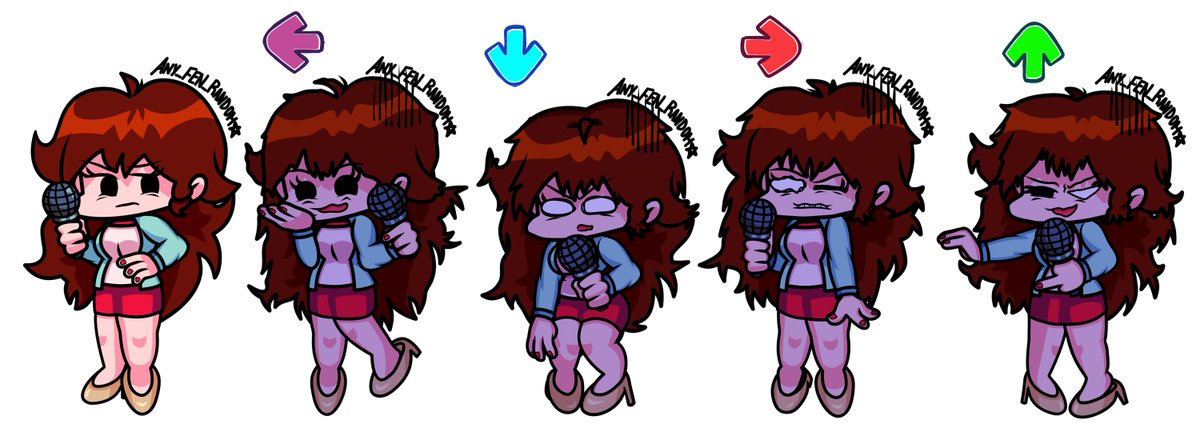 Any_Fen_Random's tweet photo. Yes!, Gf is going to be playable in the mod I'm doing, how are the sprites left? (now it's just artistic, later I'll encourage it) Gf Juagable, que tal me quedo : D? #FNF #fridaynightfunkin #fnfmod #fnfBFF #fnfgf https://t.co/eWtpo5MGTr