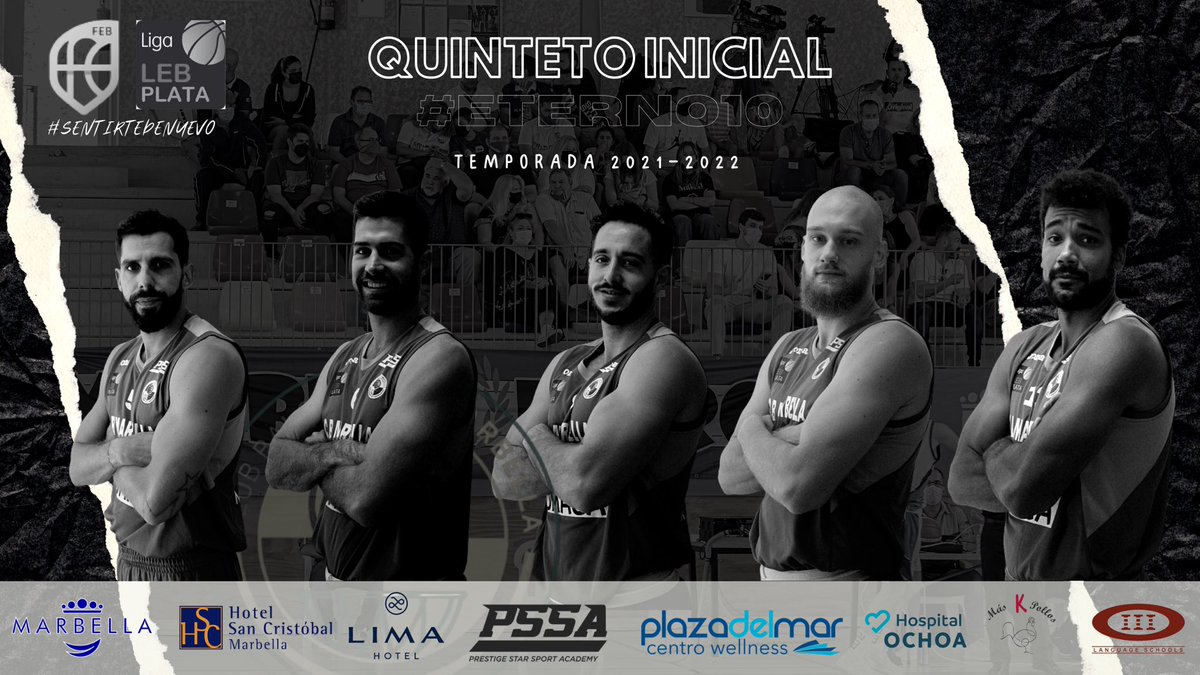 CBMarbella1's tweet photo. 🔊 #Directo 🔥 I ¡Ya tenemos el quinteto azulón para este partido ante @CirculoGijon!
⛹🏻♂️ @adrifuentes87 🇪🇸
⛹🏼♂️ #TaylorCameron 🇺🇸
⛹🏿♂️ @FedeGiarraffa 🇦🇷
⛹🏻♂️ @lazar_mutic 🇧🇦
⛹🏻 @devinwright86 🇪🇸
✨ #Eterno10
🔵⚪️ #SentirtedeNuevo #GIJCBM https://t.co/xyJlDZO4T3