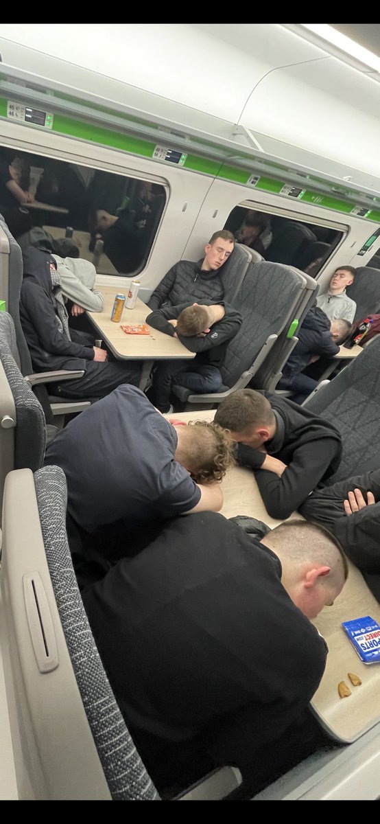 George_fice's tweet photo. @AwayDaySleepers  argyle youth sound asleep by 7pm. Bless them https://t.co/IP1FeePAuf
