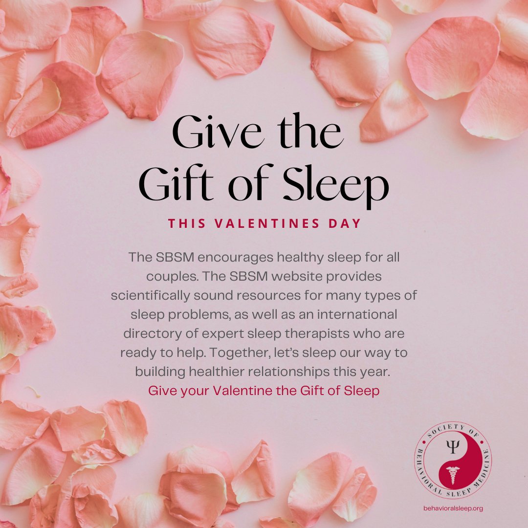Give your Valentine the Gift of Sleep ❤️💤 behavioralsleep.org