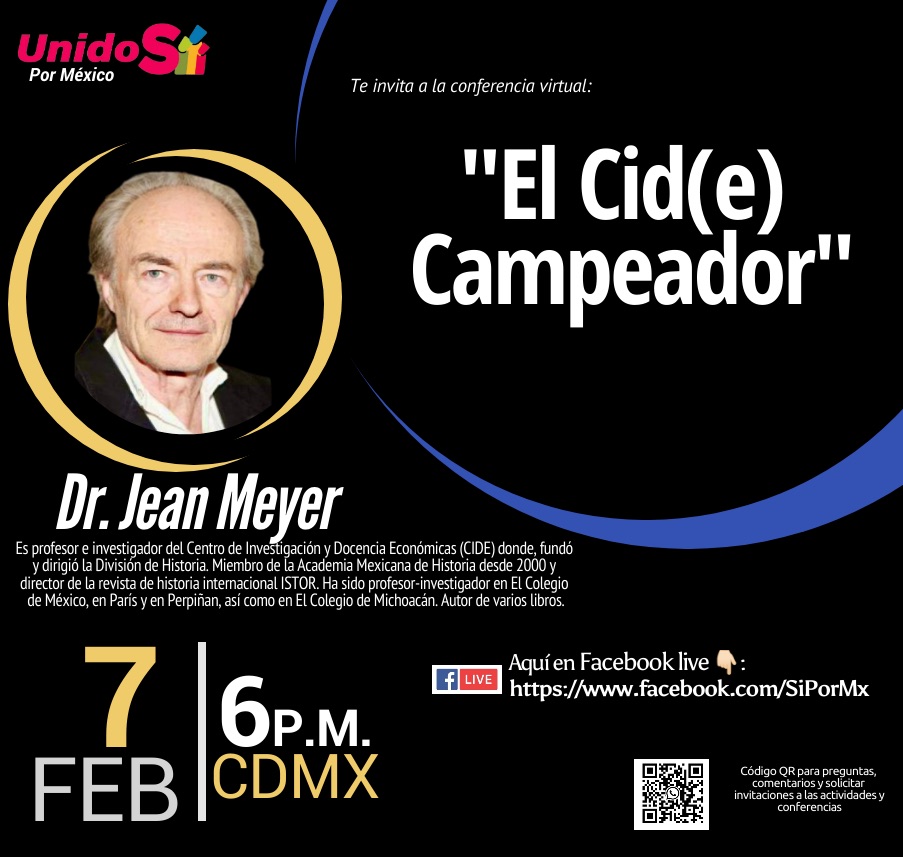 DeniseMeadeG's tweet photo. #YoDefiendoAlCIDE

Te invitamos a escuchar al Dr. Jean Meyer, quien está dando la batalla en la defensa del #CIDE. 

LUNES 7 a las 6 p.m. CDMX.

Aquí en Facebook live 👇🏻:
https://t.co/FxlbIrYAzN

¡Te esperamos!

#Brozo 
#TeneBrozo 
#LoretDeMola 
@SiPorMx 
#LopezElCorruptoEresTu https://t.co/qlHFxRd8LG