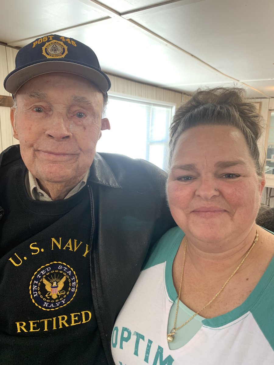 Our monthly selfie at our American Legion Meeting. #WWIIVeteran #Friends #99YearsOld #ManofCharacter