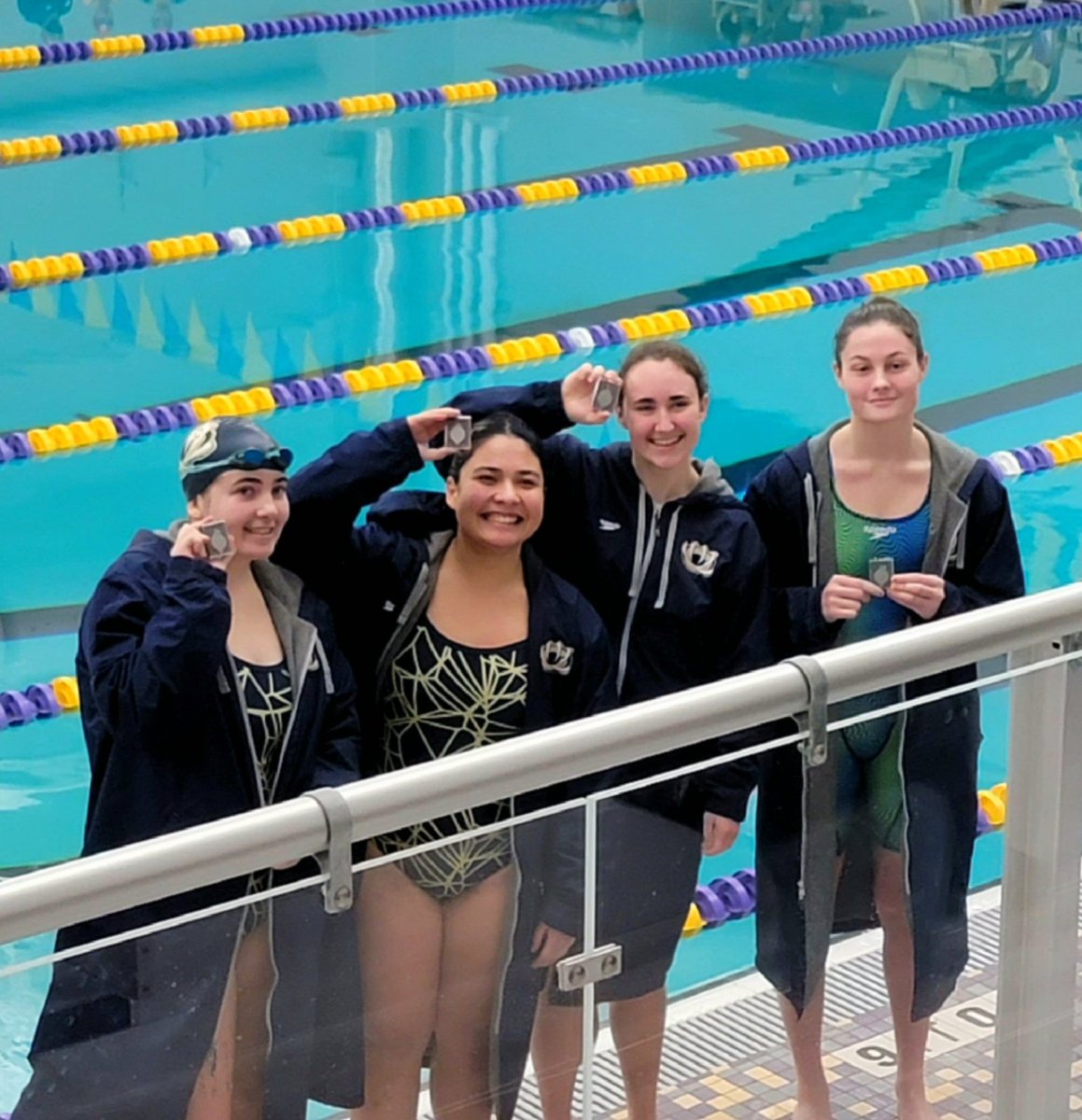 One event in &amp; <a href="/wcbearssports/">WC Athletics</a> are already bringing home hardware! Congrats on 2nd place in the 200 Yard Medley Relay, ladies!
