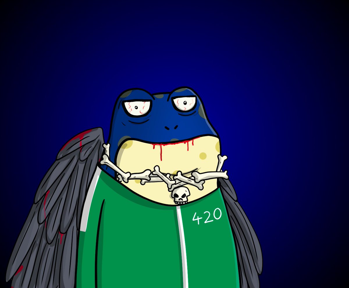 BullishGainz's tweet image. Just snagged this spooky little pot head. @FantomFrogs