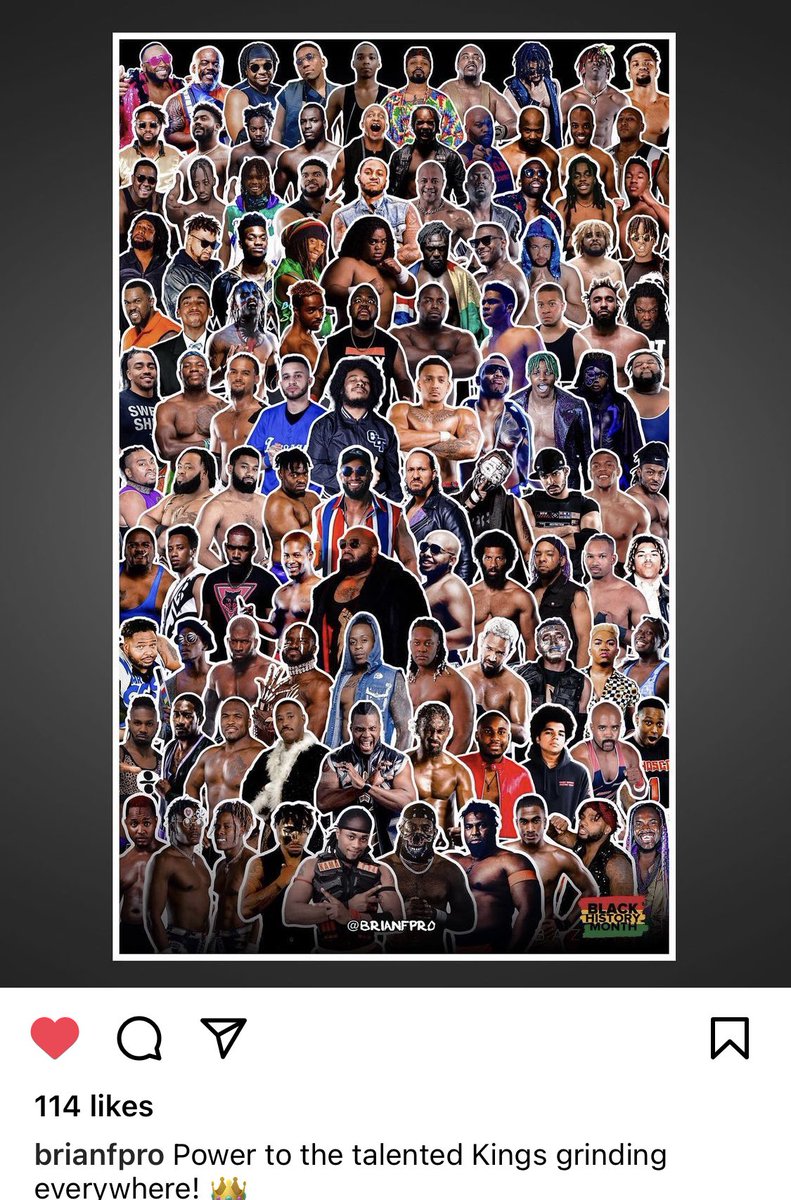 FarrowsWorld's tweet photo. This is dope,thank u #3rdRow #BlackHistoryMonth #Wrestling https://t.co/0lPHrQ6Wks