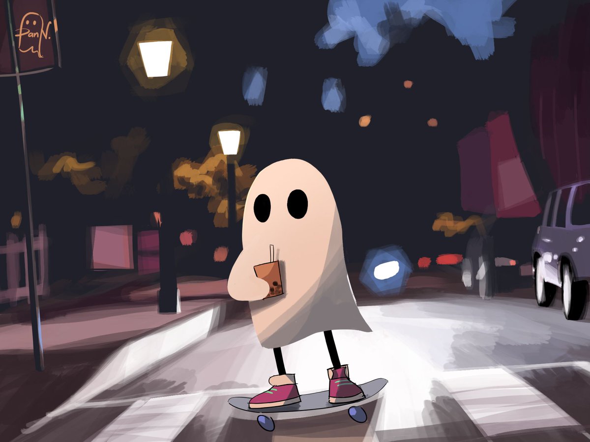 Evening boba run