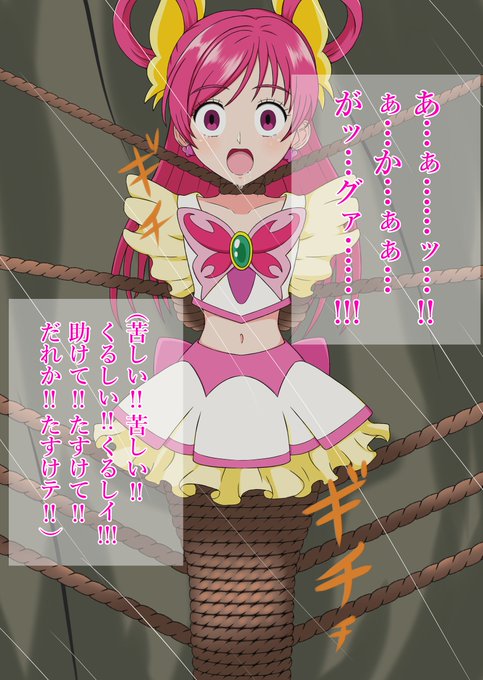 意識が飛ぶ寸前まで締め付けて、意識が飛びそうになった瞬間に緩めて呼吸が整うまで待ち、再び同じように締め付けるというのを、心が折れるまで繰り返します。
心が折れた後はそのままアジトにお持ち帰りして、色々な事をして楽しみましょう。 