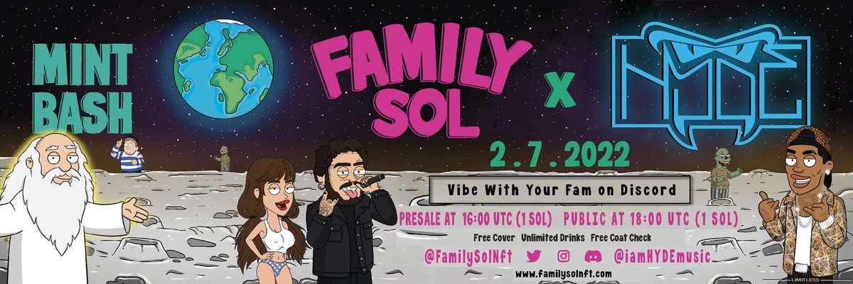 SoCoolNFT's tweet photo. 💰 0.1 $SOL giveaway💰 

👉 Follow + RT 👈
@FamilySolNft 
@SoCoolNFT 
@LIMITLESSTML 

⏰ 24hr  from 12:00 PM PST ⏰

✅ let’s goooo ✅

🔥 Join the on-going giveaways!🔥
#solgiveaway #solanagiveaway https://t.co/TISfl5nWir
