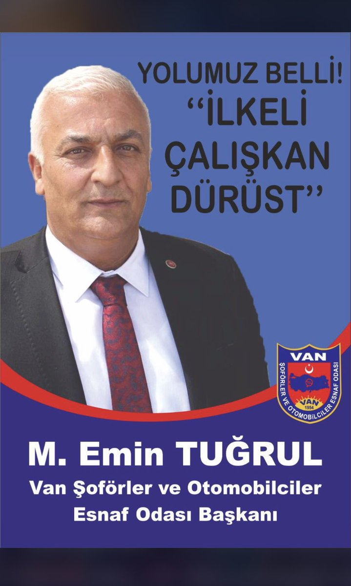 Metin ABi (@metinozabiler) on Twitter photo Yarın yapılacak olan Van Şoförler ve Otomobilciler Esnaf Odası başkanlığı seçiminde değerli başkan Emin Tuğrul ve ekibine başarılar diliyorum.
<a href="/emin_tugrul/">Emin Tuğrul</a> Yarın yapılacak olan Van Şoförler ve Otomobilciler Esnaf Odası başkanlığı seçiminde değerli başkan Emin Tuğrul ve ekibine başarılar diliyorum.
<a href="/emin_tugrul/">Emin Tuğrul</a>