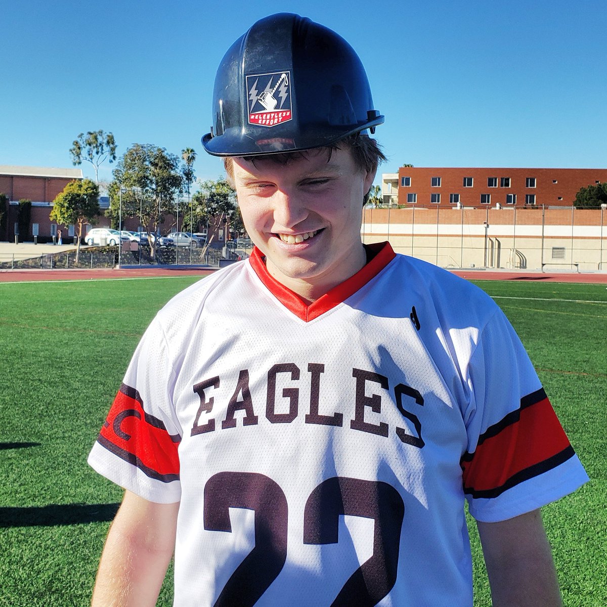 BiolaLacrosse's tweet photo. Our Relentless Effort Bucket goes to senior defender Austin Condon. In his first ever game he played a full 60 minutes and ate multiple shots.
#BiolaLacrosse #Biola #BiolaUniversity #BiolaLife #AllAsOne #Colossians317 #MCLA22 #ERO #DMGB https://t.co/mFA4vKpYOm