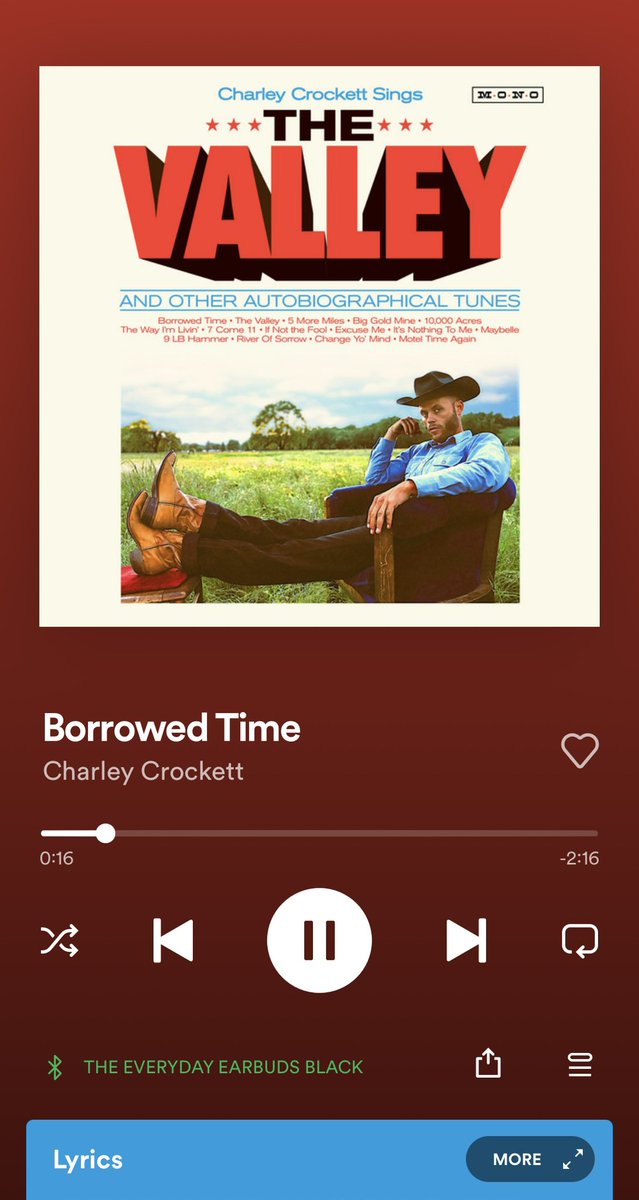 CalliesPlaylist's tweet photo. You’ve tried and tried, mama I’ve lied and lied. No matter what you do, I just can’t be satisfied. #borrowedtime #charleycrockett #itsahoedown https://t.co/4dm9xjFWlV