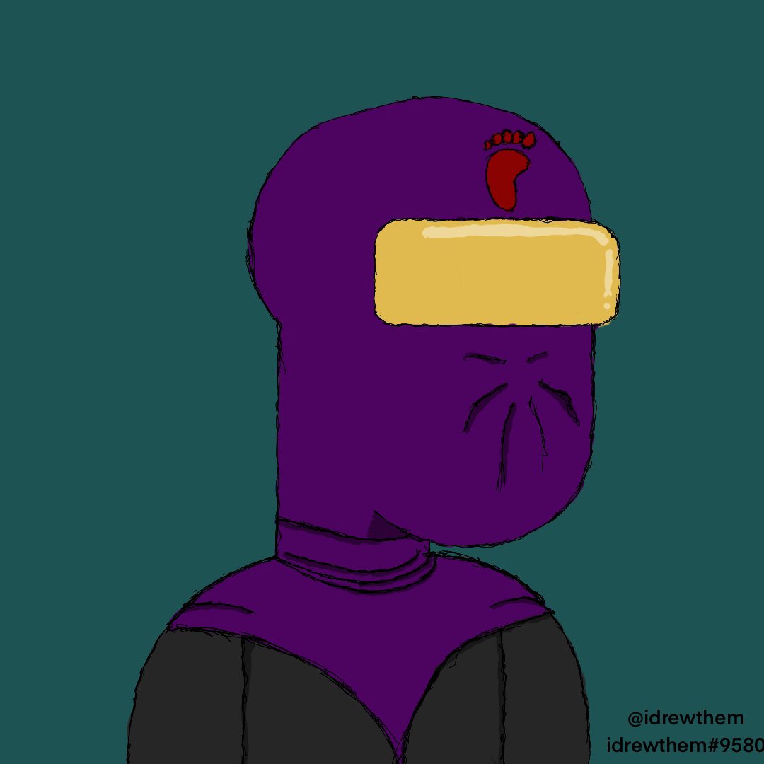 idrewthem's tweet photo. Reading about this project and childhood is so intertwined. I started sketching the robot and saw my childhood. So here is a foot soldier from the foot clan TMNT #3landersNFT https://t.co/WzuWlV3BVD