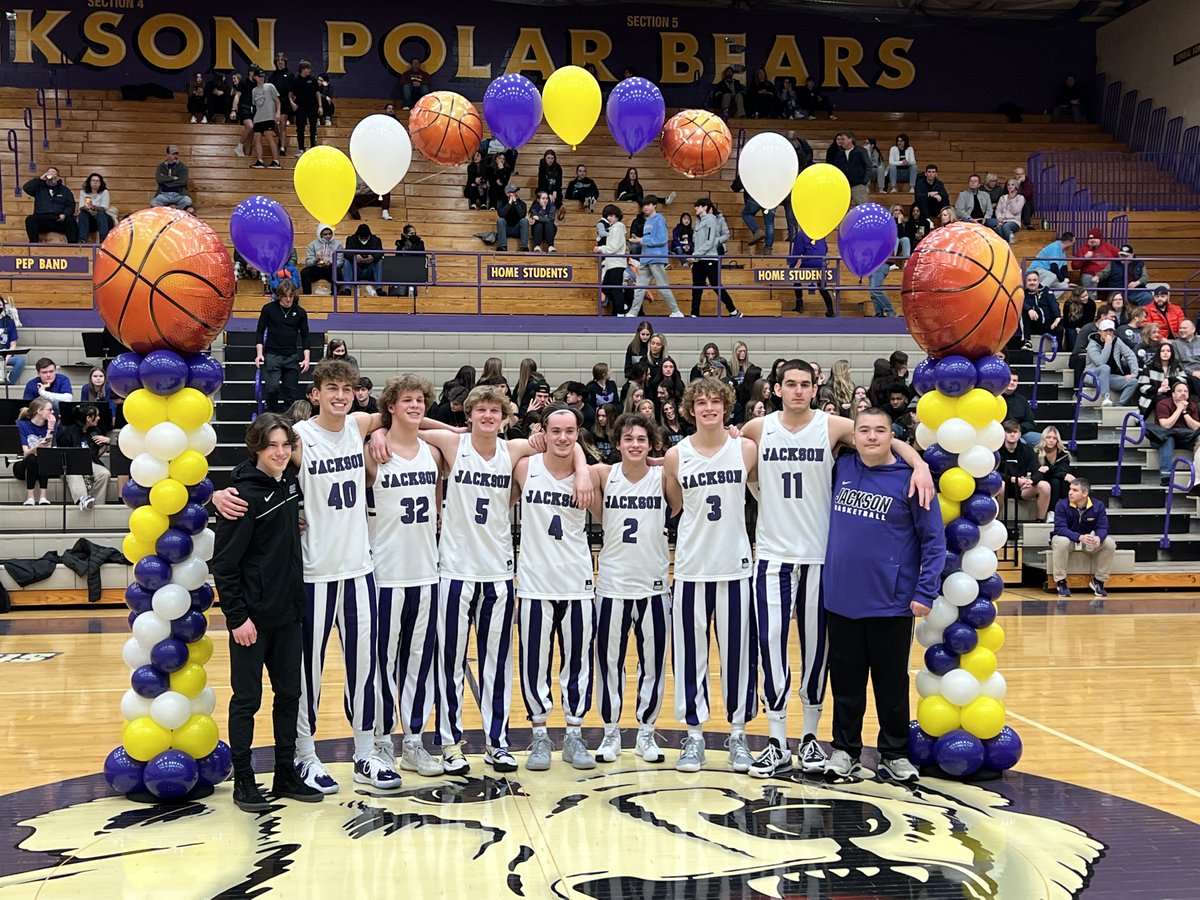 It is Senior Night here at Jackson and these pictures with this group are becoming less. Make the most of your moments Polar Bears!