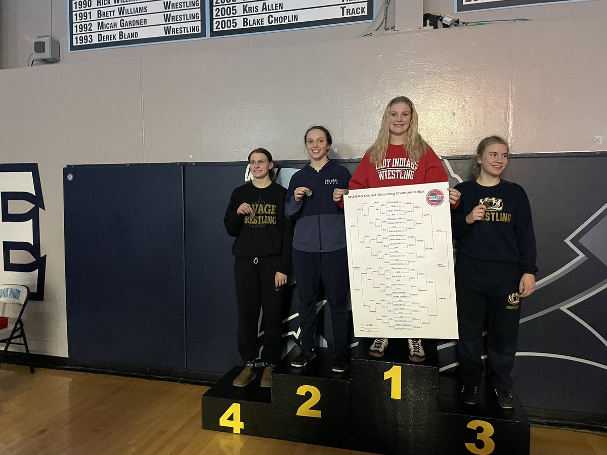 Congratulations Nevaeh 2nd place in her bracket and going to the state tournament. So proud of you and our entire program this weekend! Well done. @Northmen_WR @Northmen_OPHS @northmenwrestle