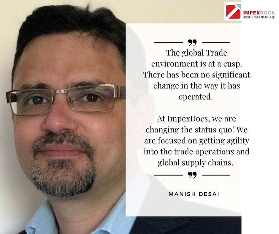 impexdocs's tweet photo. At ImpexDocs, we are changing the status quo! We are focused on getting agility into the trade operations and global supply chains. #ImpexDocs #tradetech #globaltrade https://t.co/uXOgTcbG2v