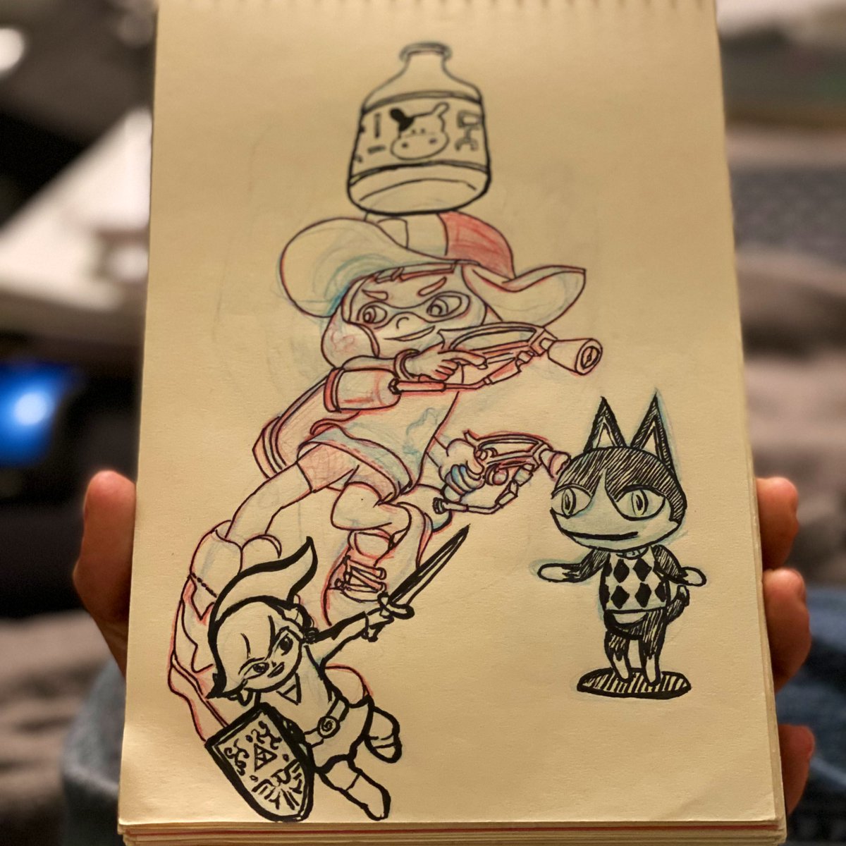 zaddywarlock's tweet photo. Vidya gaem sttuf. So… hashtags:
#link #splattoon #lonlonmilk #rover #AnimalCrossing #squidkid #hylian #LegendofZelda #nintendo https://t.co/71sFEH17gx