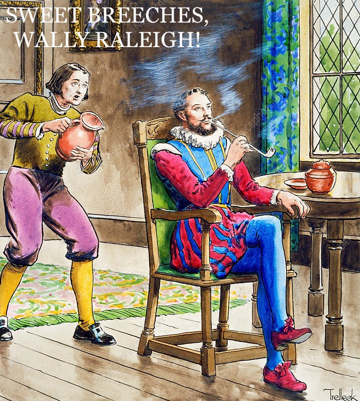 llanevad's tweet photo. I wonder if Sir Walter Raleigh’s squad ever called him Wally.
#deepthoughts https://t.co/KFQkUWXXT9