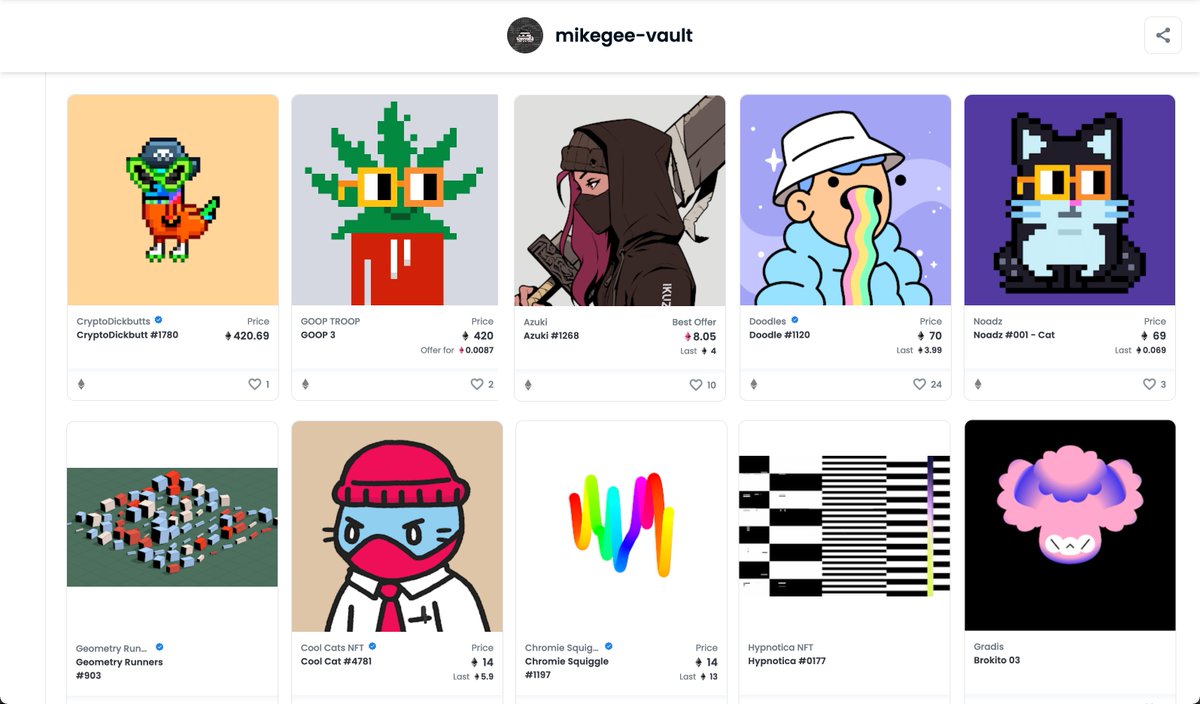 HypnoticaNFT's tweet photo. GM ☀️
Sometimes we sneak peek into the wallets of who snags a piece. And we're sure that the #0177 is in good company 🤯🤯 @AzukiZen @doodles @rich_lord @thenoadz  @_GRADIS_ @ArtOnBlockchain 

Welcome to the fam @mikegee ❤️❤️ and congrats for the collection ⚡️ https://t.co/a5Pj9bHp3d