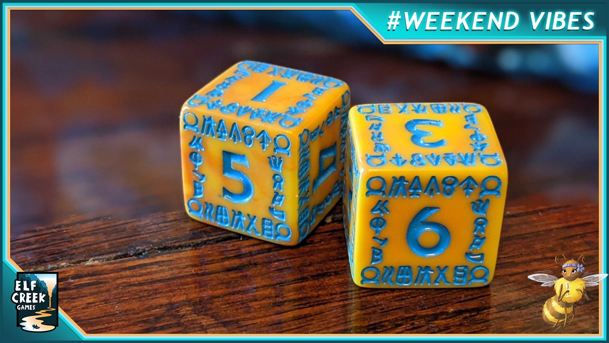 ElfCreekGames's tweet photo. There's nothing better than the music a pair of chunky dice make when they're rolled across a tabletop 🎵
Which game has your favorite dice?
#BoardGameComponents #WeekendVibes #AtlantisRising https://t.co/20O920QsDK