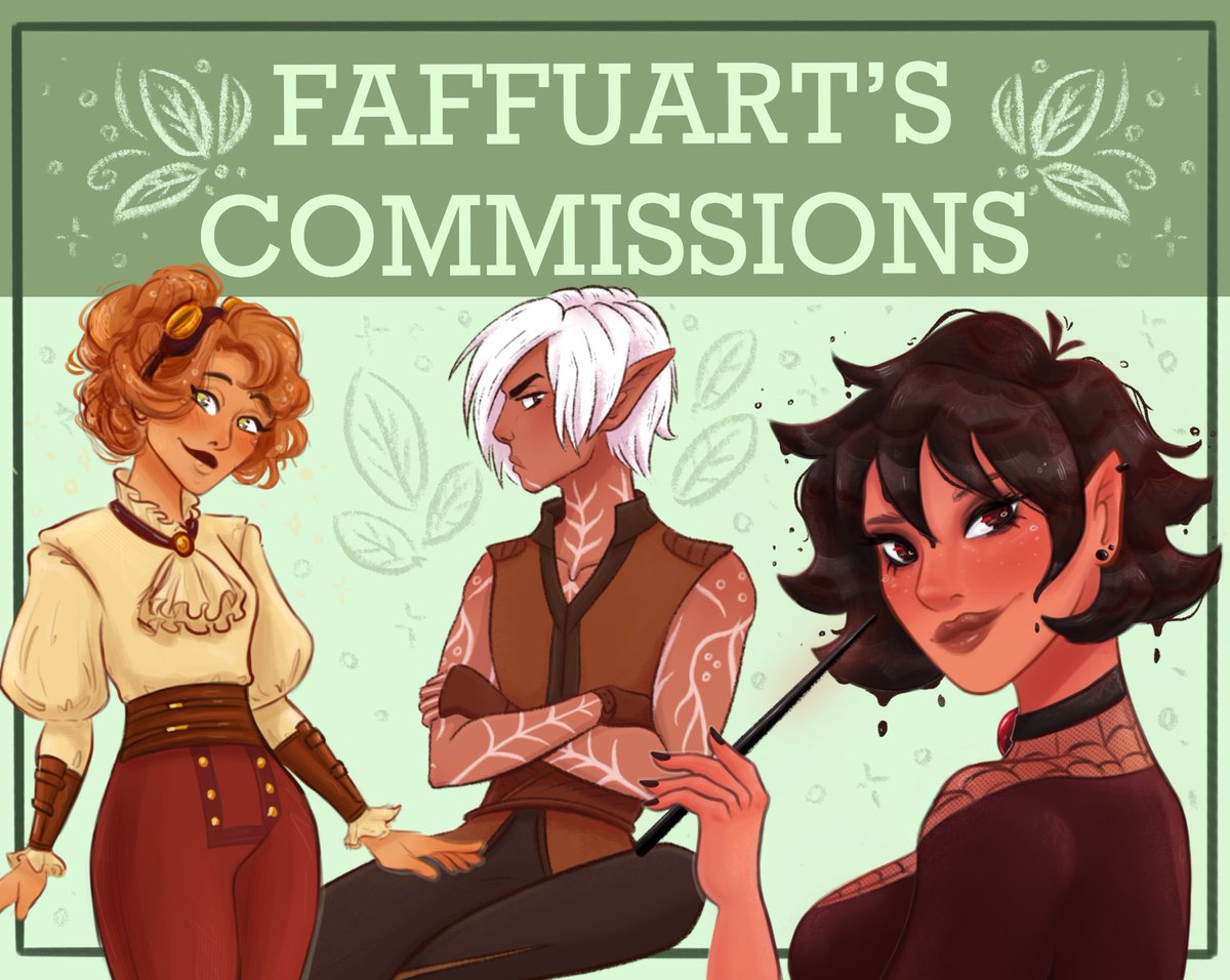 FaffuArt's tweet photo. I’m living on my own now and could really use some help paying rent.
If you are able to commission me I would greatly appreciate it!

DM for inquiry ✨
RTs appreciated! 💕
#dungeonsanddragons #dndart #commissionopen https://t.co/eKRNcFVWhm