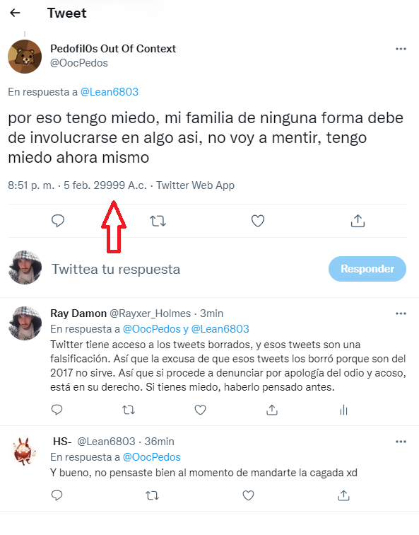 Rayxer_Holmes's tweet photo. @OocPedos @Lean6803 Adjunto imagen demostrando que se puede manipular también la fecha. https://t.co/ex1OiUQ4jl