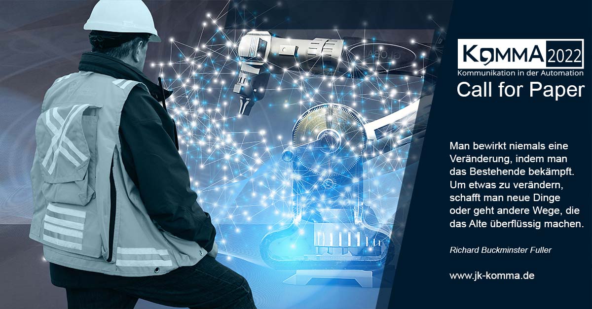 Innovation passiert durch neue Ideen: Interessierte Autoren sind aufgerufen genau diese Ideen bei der #KommA2022 am 03. November 2022 auf dem Innovation Campus Lemgo vorzustellen.

Weitere Infos zur KommA 2022 und zum Call for Paper: jk-komma.de