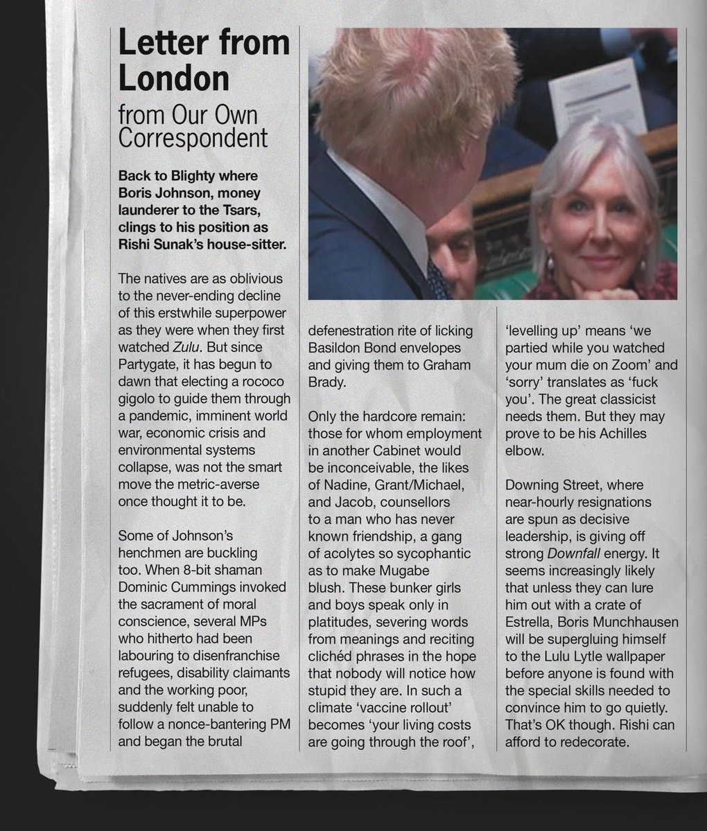 mrhenrymorris's tweet image. EXCLUSIVE: Another postcard from the Papua New Guinea Courier's London correspondent.